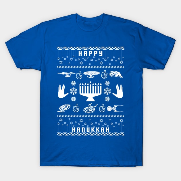 Happy Hanukkah Trek T-Shirt by bingpot